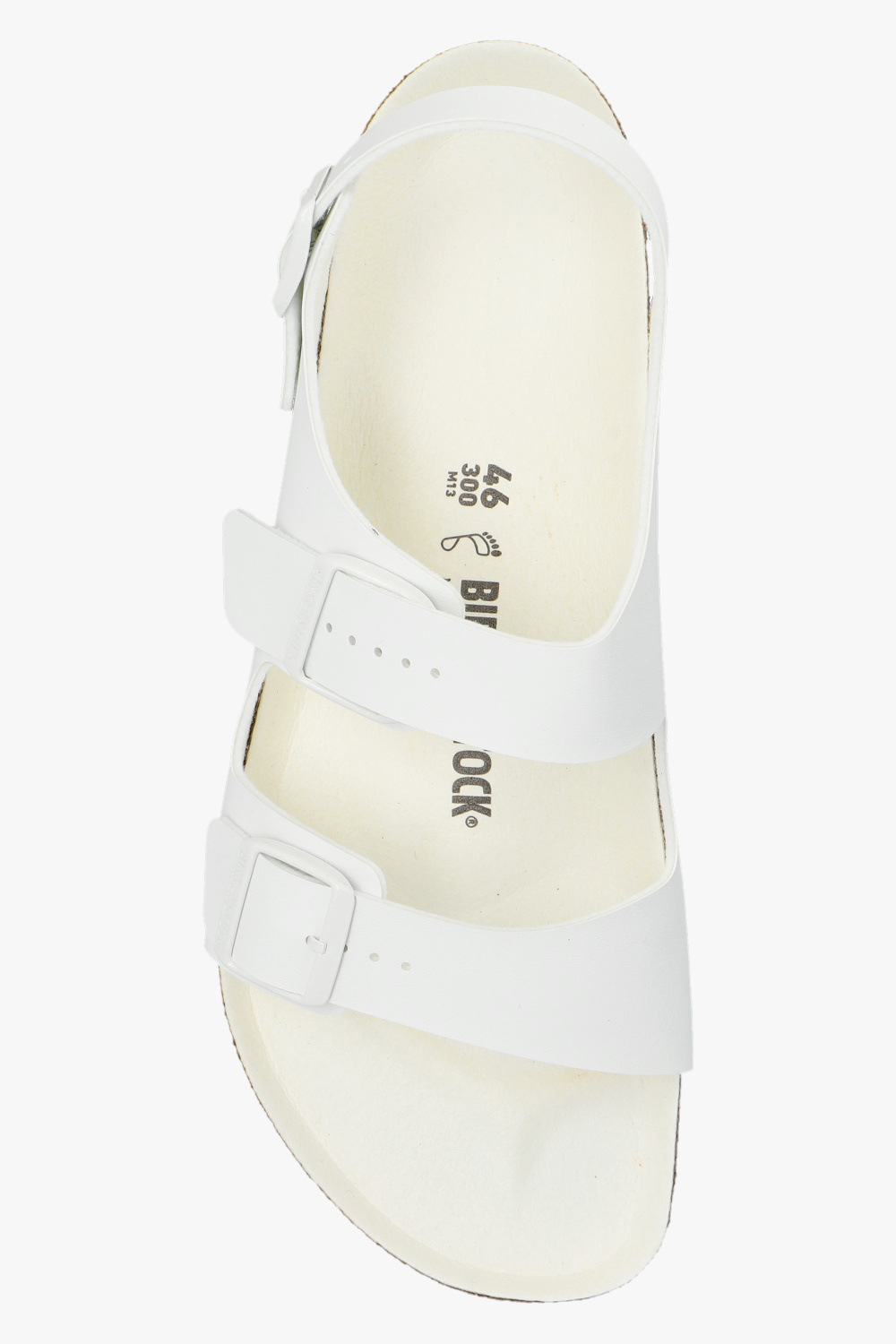 White 'Milano' sandals Birkenstock - SchaferandweinerShops